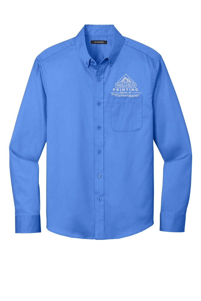 Variant Image for W808 - Port Authority® Long Sleeve SuperPro React™ Twill Shirt - Demo - 1 Color - White E - Website Company Apparel Management Demo