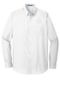 Variant Image for Tw100 - Port Authority® Tall Long Sleeve Carefree Poplin Shirt - Demo - Tone on Tone E - Website Company Apparel Management Demo