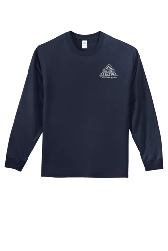 Variant Image for PC61LS - Port & Company® Long Sleeve Essential Tee - Demo - 1 Color - White E - Website Company Apparel Management Demo