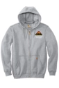 Variant Image for CTK122 - Carhartt® Midweight Hooded Zip-Front Sweatshirt - Demo - 3 Color - Light D - Website Company Apparel Management Demo