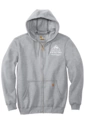 Variant Image for CTK122 - Carhartt® Midweight Hooded Zip-Front Sweatshirt - Demo - 1 Color - White D - Website Company Apparel Management Demo