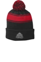 Variant Image for STC28 - Sport-Tek® - Stripe Pom Pom Beanie - Demo - 1 Color - White E - Website Company Apparel Management Demo