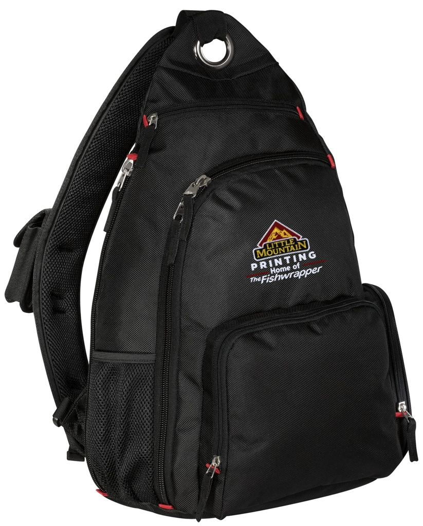 Variant Image for BG112 - Port Authority® Sling Pack - Demo - 3 Color - Light E - Website Company Apparel Management Demo