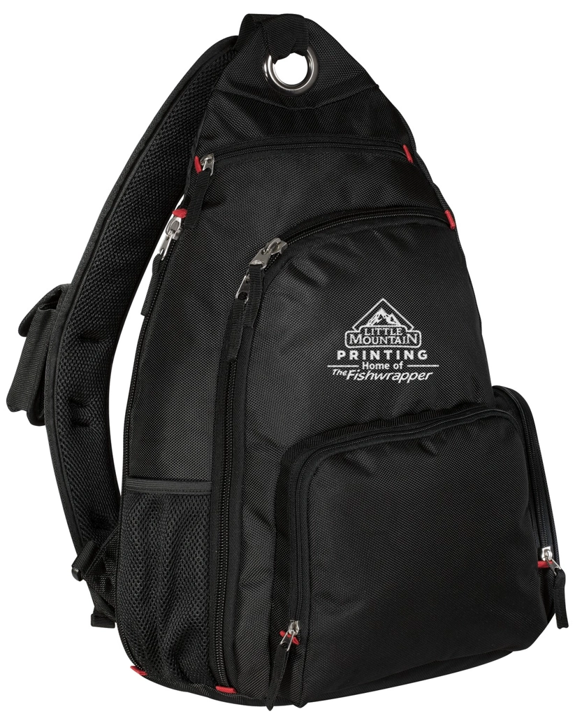 Variant Image for BG112 - Port Authority® Sling Pack - Demo - Tone on Tone E - Website Company Apparel Management Demo