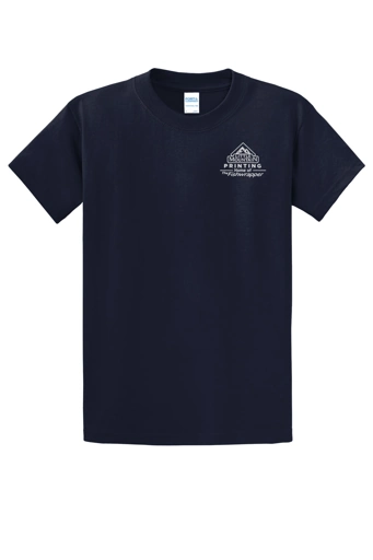 Variant Image for PC61T - Port & Company® Tall Essential Tee - Demo - 1 Color - White E - Website Company Apparel Management Demo