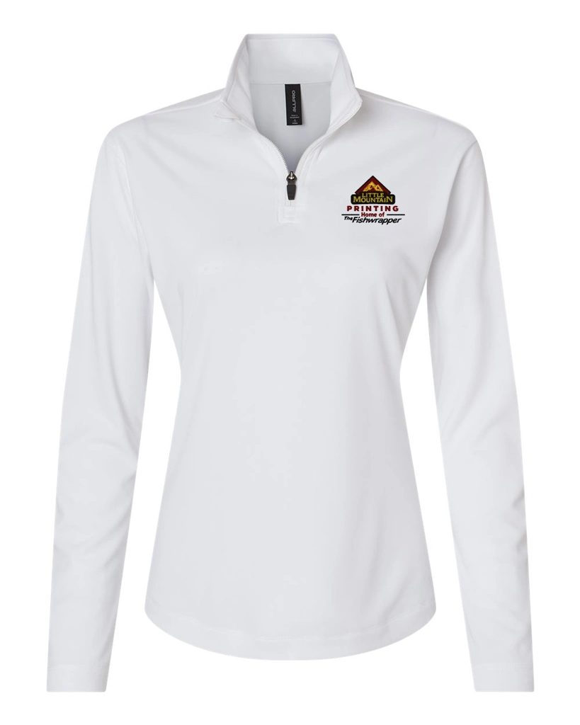 Variant Image for 41870L - AllPro Women's Pro-Lock Performance Quarter-Zip Pullover - Demo - 3 Color - Dark E - Website Company Apparel Management Demo