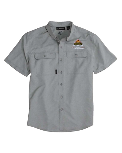 Variant Image for 4445 - DRI DUCK Men's Crossroad Woven Short Sleeve Shirt - Demo - 3 Color - Light E - Website Company Apparel Management Demo