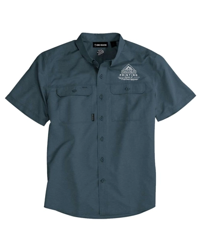 Variant Image for 4445 - DRI DUCK Men's Crossroad Woven Short Sleeve Shirt - Demo - 1 Color - White E - Website Company Apparel Management Demo