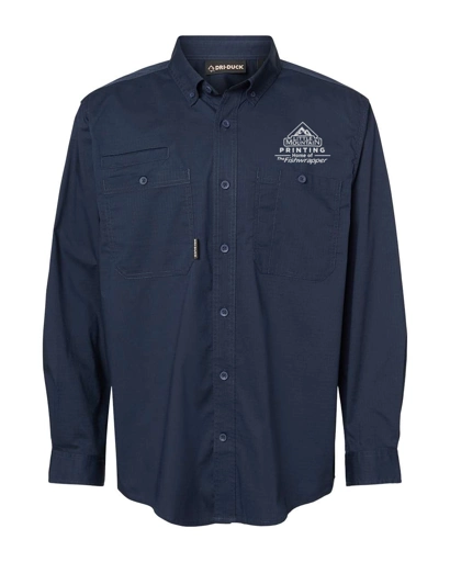 Variant Image for 4450T - DRI DUCK Men's Craftsman Woven Shirt - Demo - 1 Color - White E - Website Company Apparel Management Demo