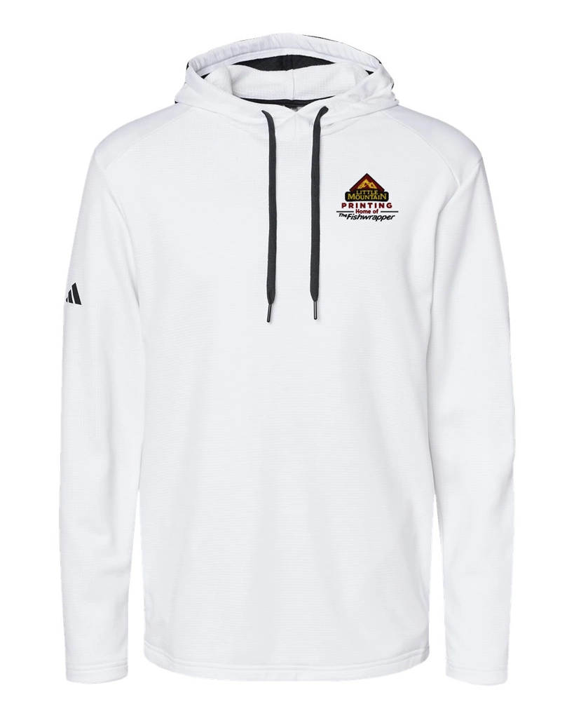 Variant Image for A530 - Adidas Men's Textured Mixed Media Hooded Sweatshirt  - Demo - 3 Color - Dark E - Website Company Apparel Management Demo