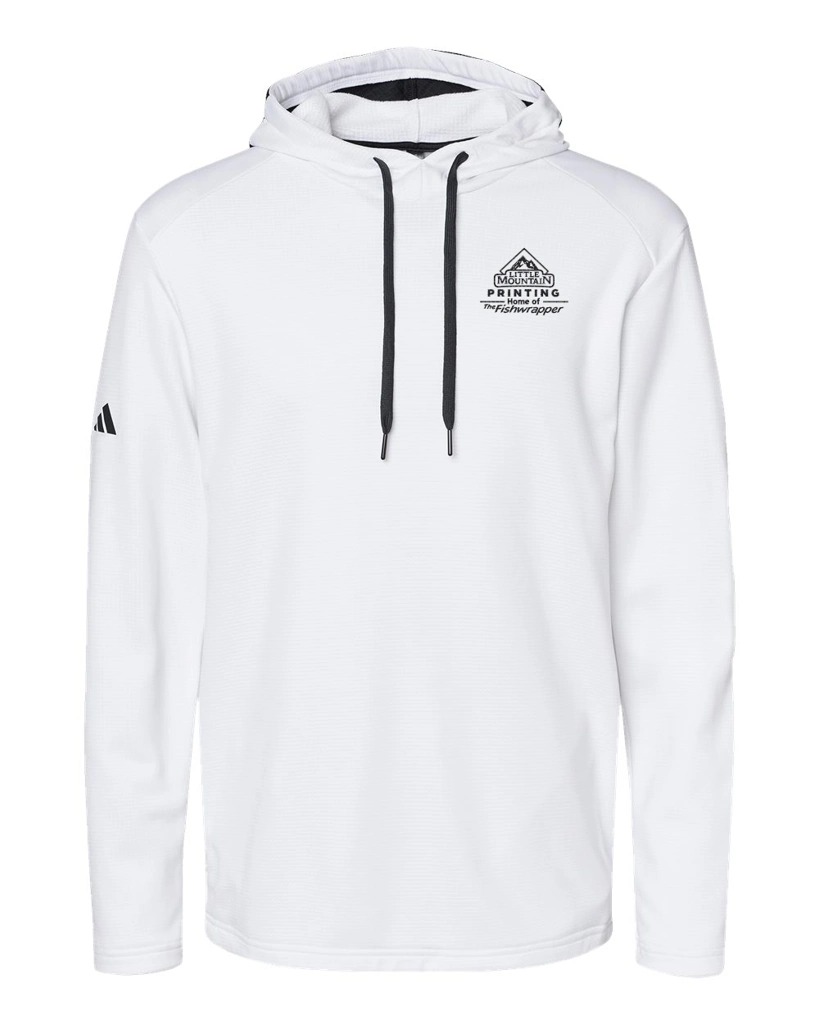 Variant Image for A530 - Adidas Men's Textured Mixed Media Hooded Sweatshirt  - Demo - 1 Color - Dark E - Website Company Apparel Management Demo