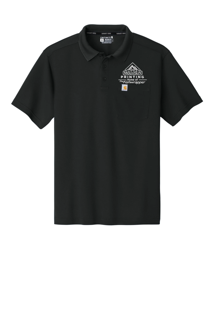 Variant Image for CT106880  - Carhartt Force® Snag-Resistant Pocket Polo - Demo - Tone on Tone E - Website Company Apparel Management Demo