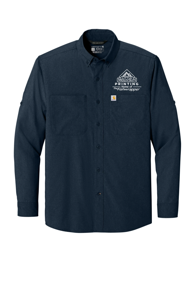 Variant Image for CT107106 - Carhartt Force® Sun Defender™ Long Sleeve Shirt - Demo - Tone on Tone E - Website Company Apparel Management Demo