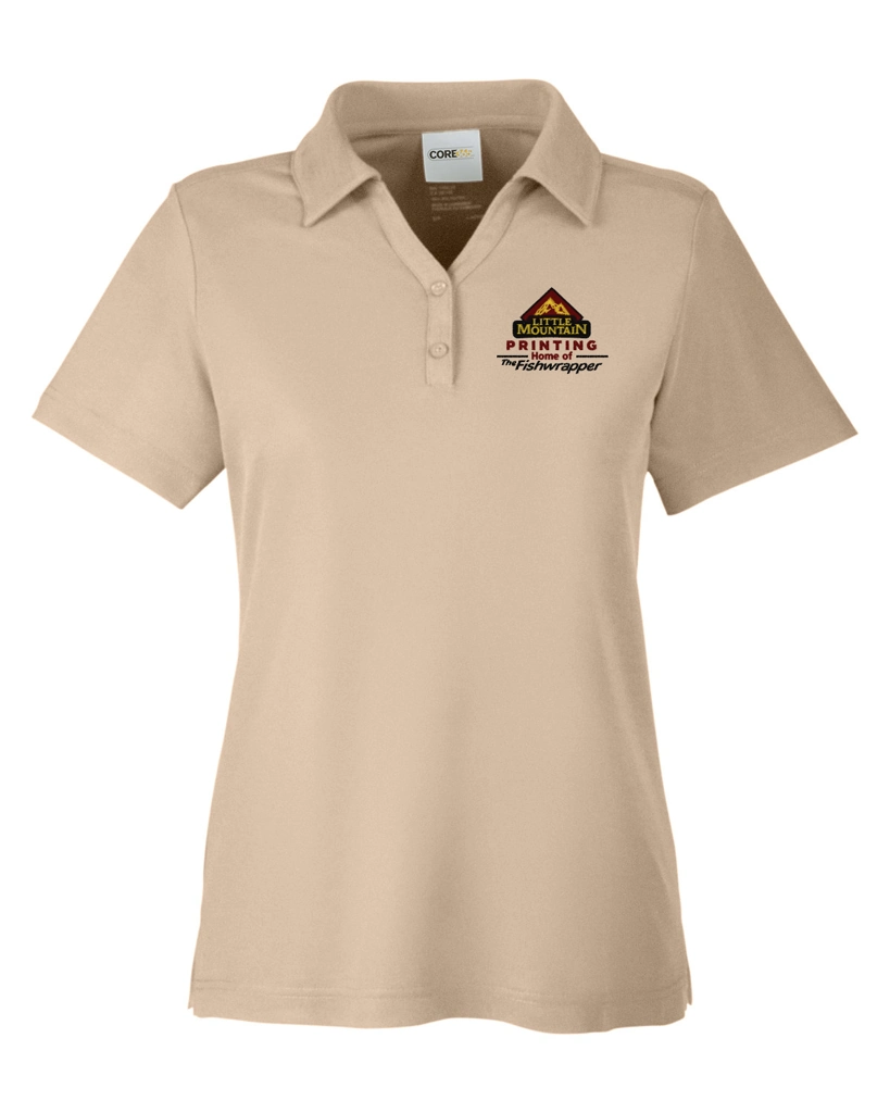 Variant Image for CE112W  - CORE365 Ladies' Fusion ChromaSoft™ Pique Polo - Demo - 3 Color - Dark E - Website Company Apparel Management Demo