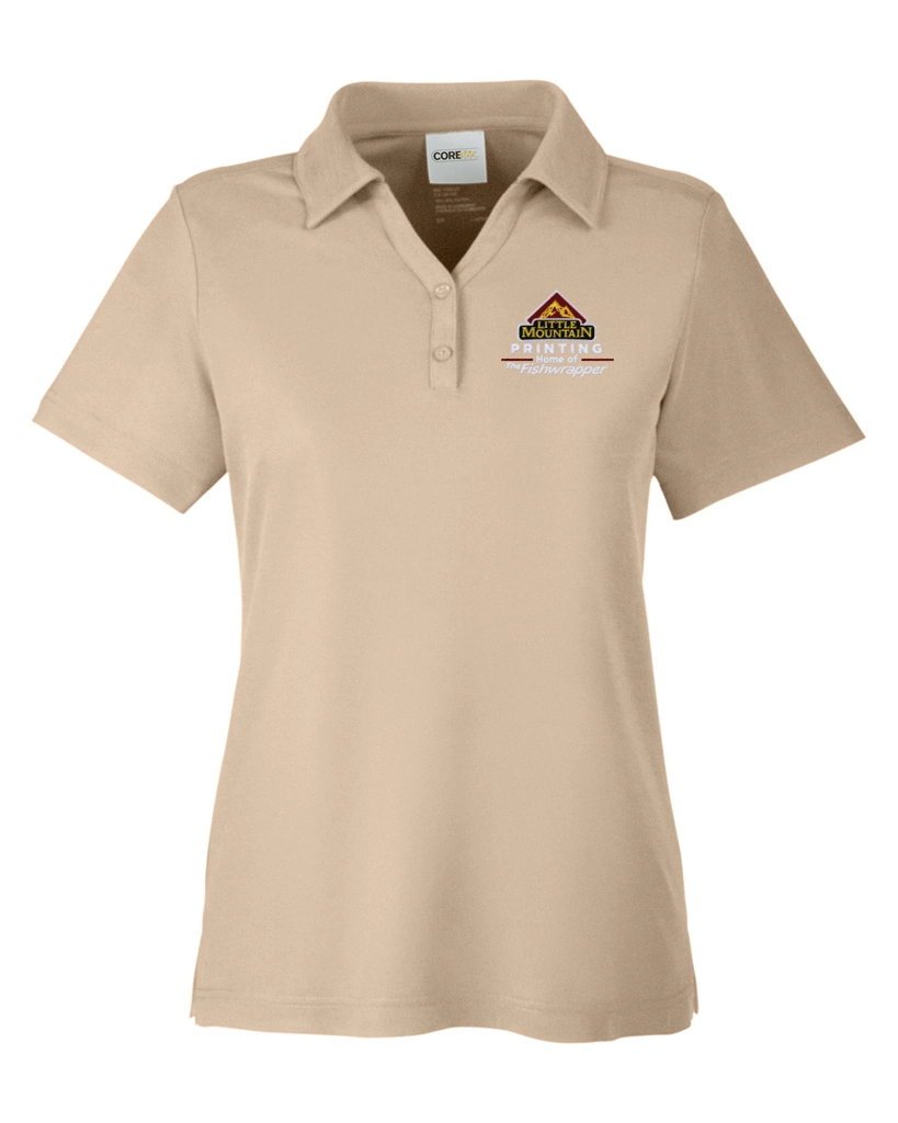 Variant Image for CE112W  - CORE365 Ladies' Fusion ChromaSoft™ Pique Polo - Demo - 3 Color - Light E - Website Company Apparel Management Demo