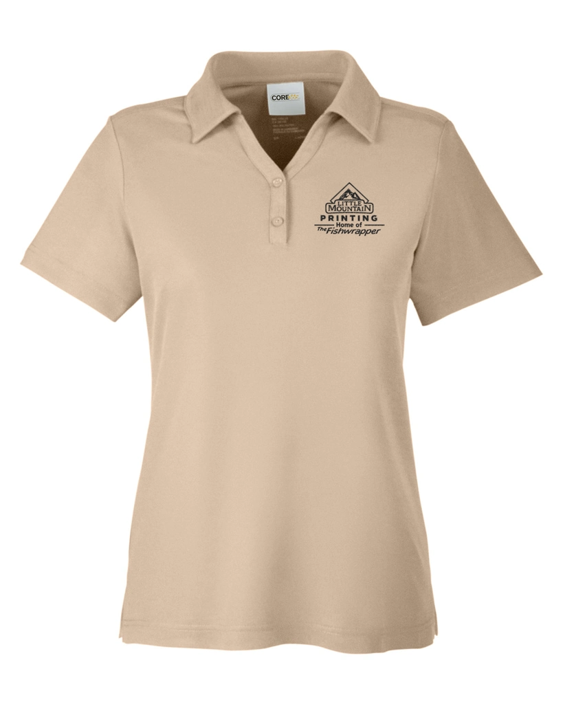 Variant Image for CE112W  - CORE365 Ladies' Fusion ChromaSoft™ Pique Polo - Demo - 1 Color - Dark E - Website Company Apparel Management Demo