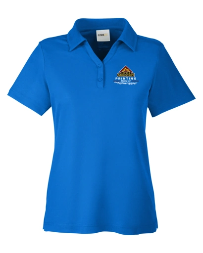 Variant Image for CE112W  - CORE365 Ladies' Fusion ChromaSoft™ Pique Polo - Demo - 3 Color - Light E - Website Company Apparel Management Demo