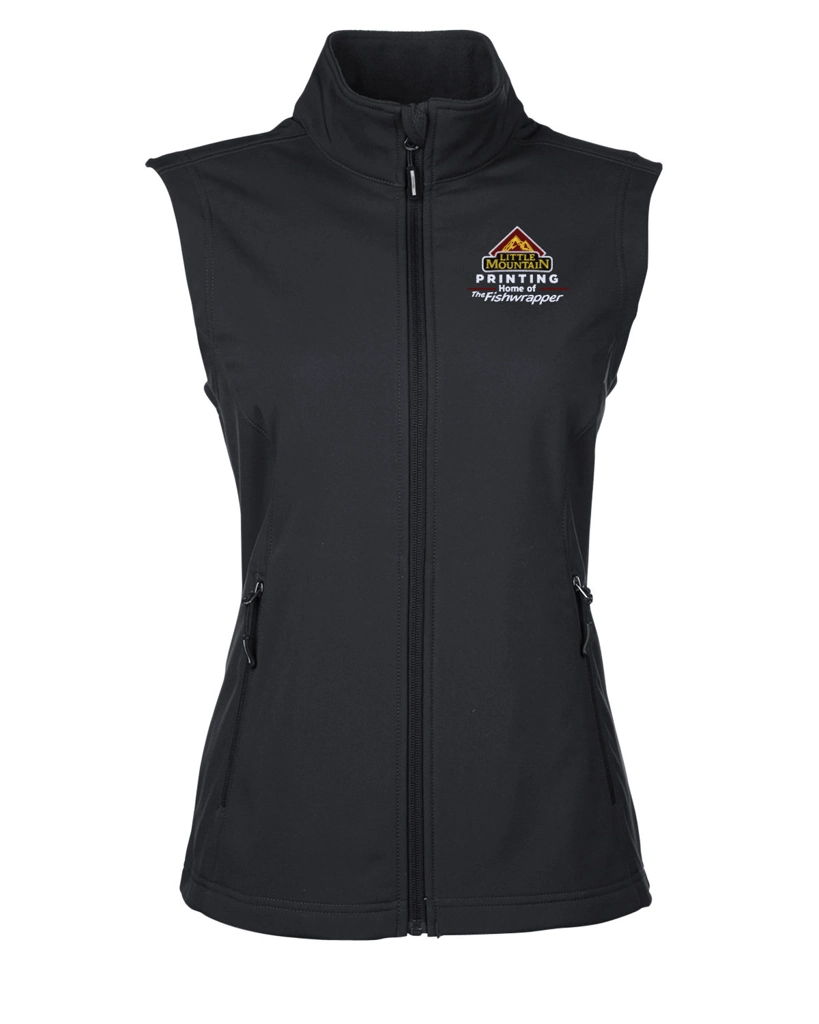 Variant Image for CE701W  - CORE365 Ladies' Cruise Two-Layer Fleece Bonded Soft Shell Vest - Demo - 3 Color - Light E - Website Company Apparel Management Demo