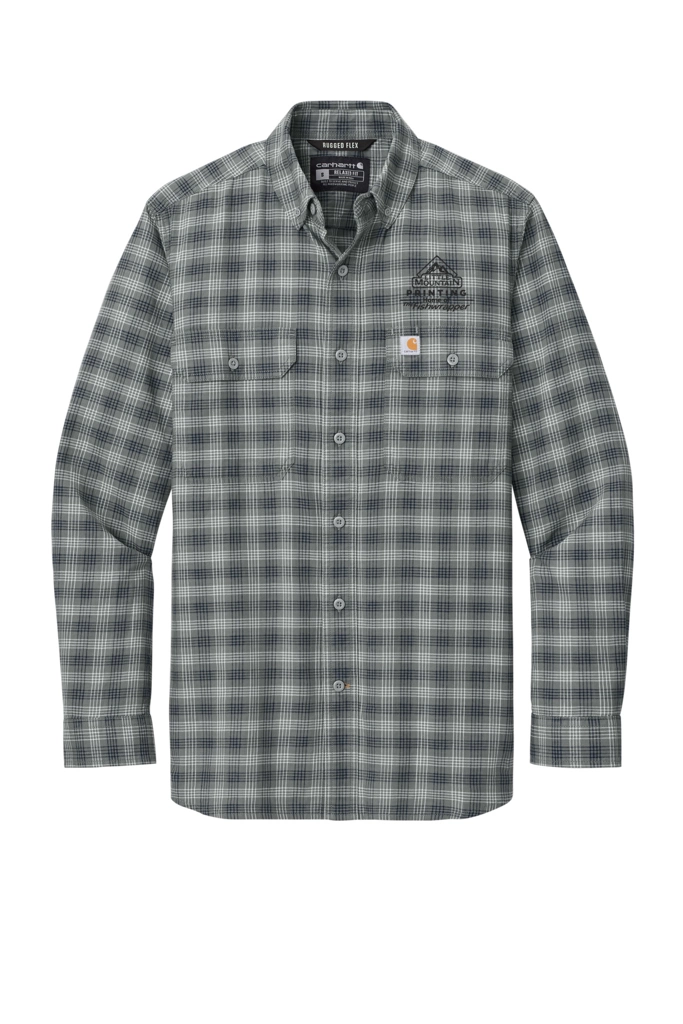 Variant Image for CT107109 - Carhartt® Rugged Flex® Plaid Long Sleeve Shirt - Demo - 1 Color - Dark E - Website Company Apparel Management Demo