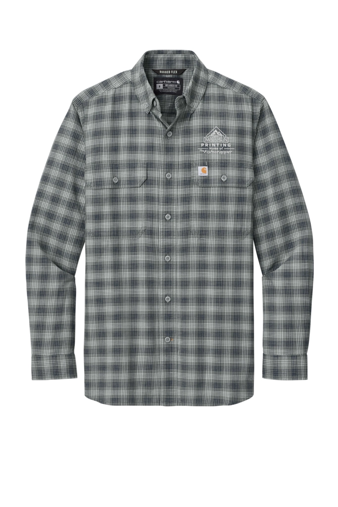 Variant Image for CT107109 - Carhartt® Rugged Flex® Plaid Long Sleeve Shirt - Demo - 1 Color - White E - Website Company Apparel Management Demo