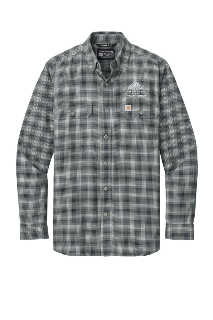 Variant Image for CT107109 - Carhartt® Rugged Flex® Plaid Long Sleeve Shirt - Demo - Tone on Tone E - Website Company Apparel Management Demo
