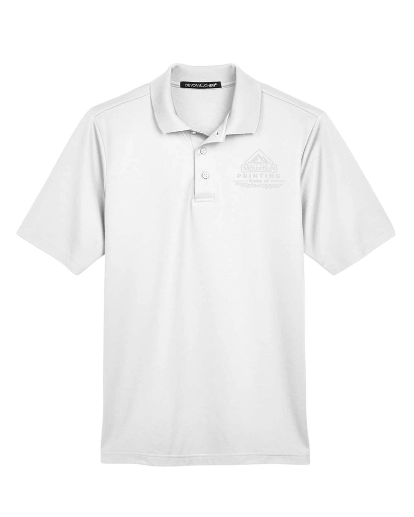 Variant Image for DG20 - Devon & Jones Men's CrownLux Performance® Plaited Polo - Demo - Tone on Tone E - Website Company Apparel Management Demo