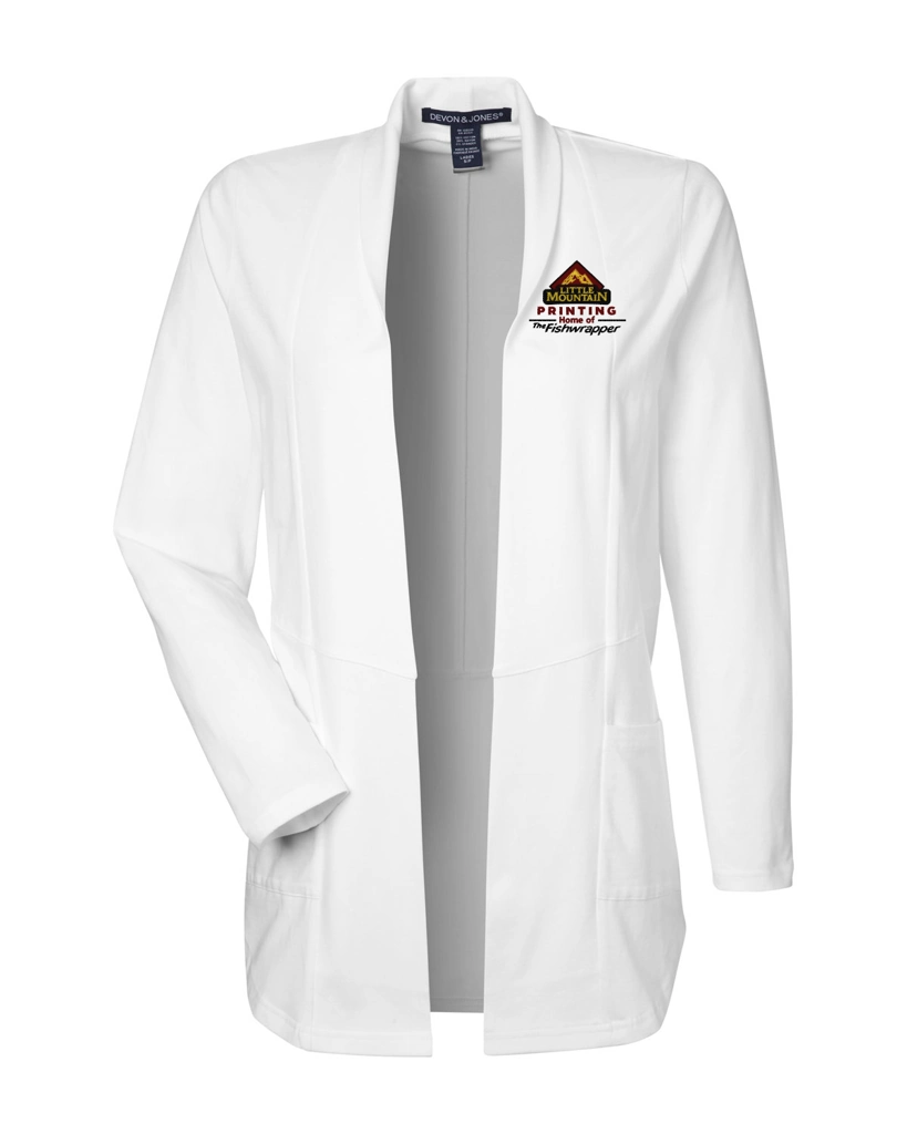 Variant Image for DP125W  - Devon & Jones Ladies' Raleigh Stretch Cardigan - Demo - 3 Color - Dark E - Website Company Apparel Management Demo