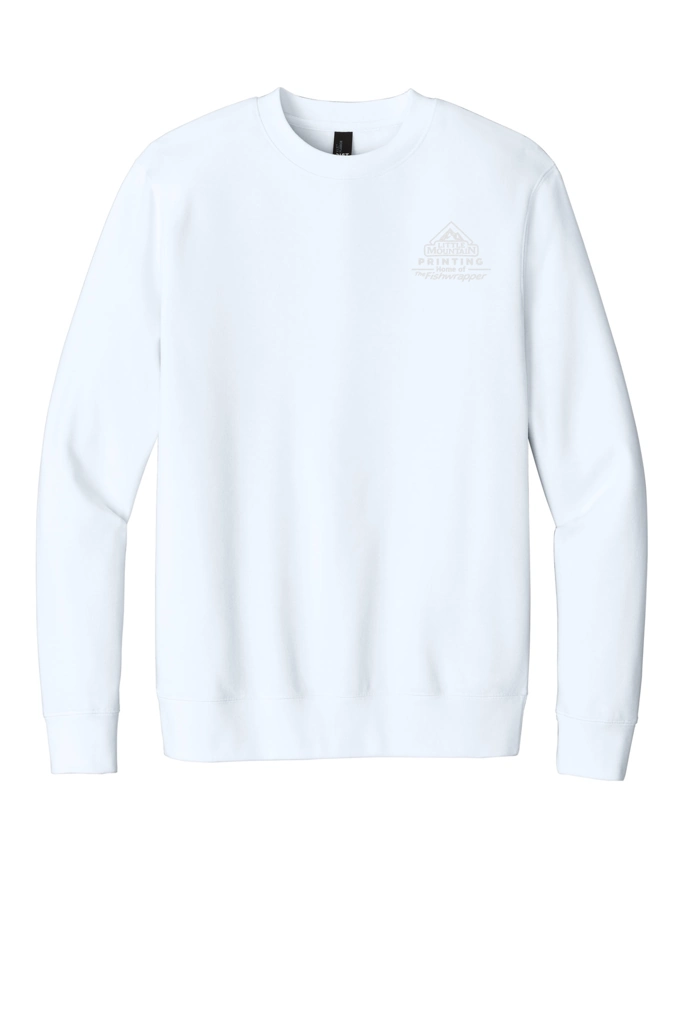 Variant Image for DT6104 - District® V.I.T.™Fleece Crew - Demo - Tone on Tone E - Website Company Apparel Management Demo