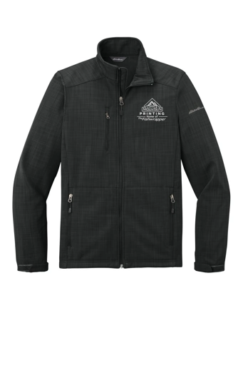 Variant Image for EB532 - Eddie Bauer® Shaded Crosshatch Soft Shell Jacket. - Demo - 1 Color - White E - Website Company Apparel Management Demo