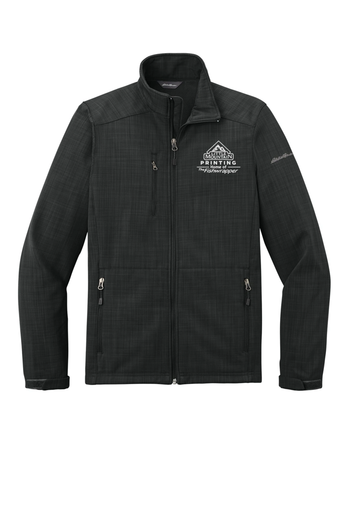 Variant Image for EB532 - Eddie Bauer® Shaded Crosshatch Soft Shell Jacket. - Demo - Tone on Tone E - Website Company Apparel Management Demo