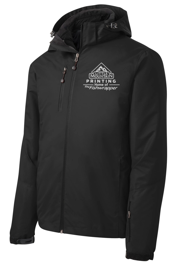 Variant Image for J332 - Port Authority® Vortex Waterproof 3-in-1 Jacket. - Demo - 1 Color - White E - Website Company Apparel Management Demo