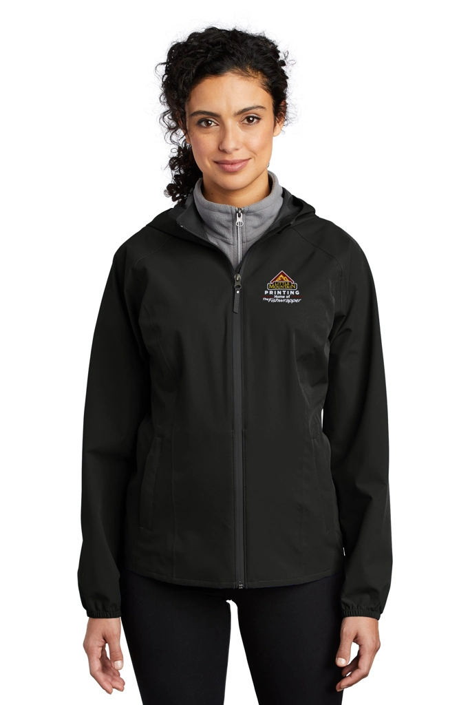 Variant Image for L407 - Port Authority ® Ladies Essential Rain Jacket - Demo - 3 Color - Light E - Website Company Apparel Management Demo