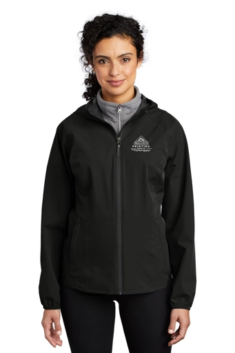 Variant Image for L407 - Port Authority ® Ladies Essential Rain Jacket - Demo - 1 Color - White E - Website Company Apparel Management Demo