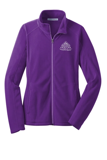 Variant Image for L223 - Port Authority® Ladies Microfleece Jacket. - Demo - 1 Color - White E - Website Company Apparel Management Demo