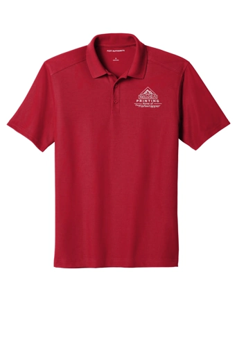 Variant Image for K600 - Port Authority ® EZPerformance ™ Pique Polo. - Demo - 1 Color - White E - Website Company Apparel Management Demo