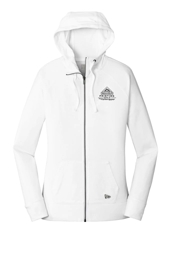 Variant Image for LNEA122  - New Era® Women's Sueded Cotton Blend Full-Zip Hoodie - Demo - 1 Color - Dark E - Website Company Apparel Management Demo