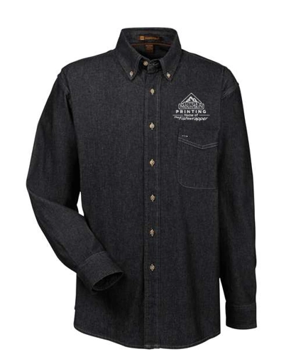Variant Image for M550 -  Harriton Men's Long-Sleeve Denim Shirt - Demo - 1 Color - White E - Website Company Apparel Management Demo