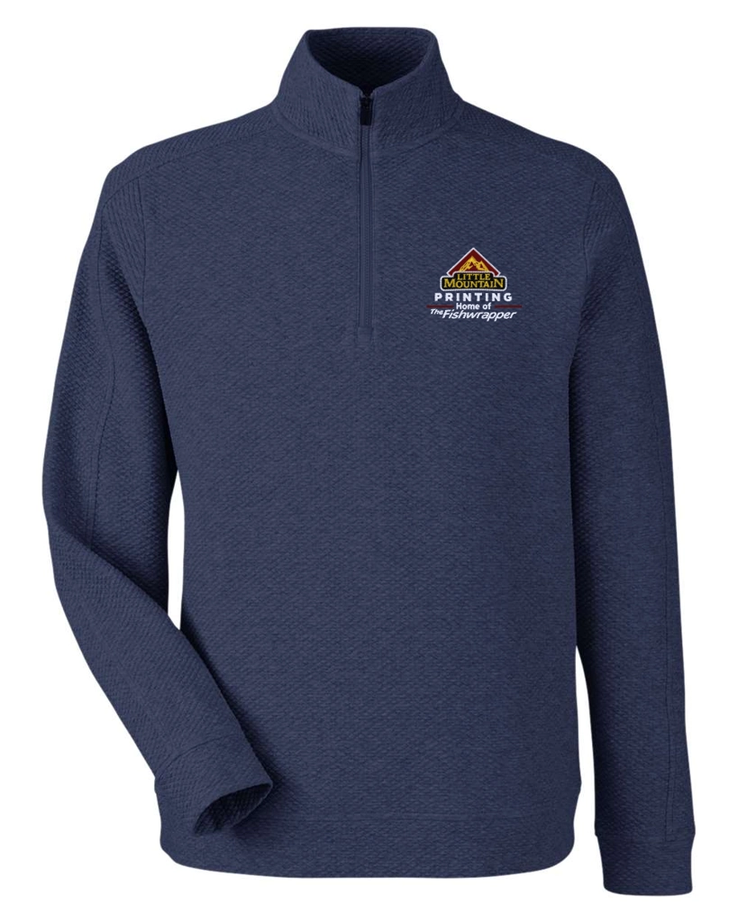 Variant Image for NE725 - North End Men's Spirit Textured Quarter-Zip Pullover  - Demo - 3 Color - Light E - Website Company Apparel Management Demo