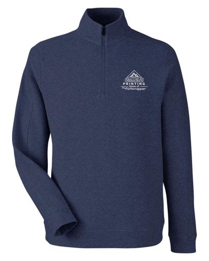 Variant Image for NE725 - North End Men's Spirit Textured Quarter-Zip Pullover  - Demo - 1 Color - White E - Website Company Apparel Management Demo