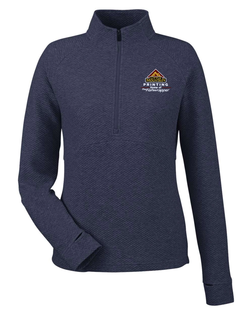 Variant Image for NE725W - North End Women's Spirit Textured Quarter-Zip Pullover - Demo - 3 Color - Light E - Website Company Apparel Management Demo