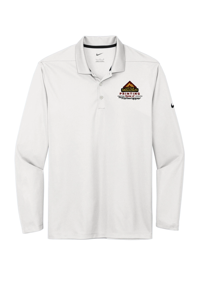 Variant Image for NKDC2104 - Nike Dri-FIT Micro Pique 2.0 Long Sleeve Polo - Demo - 3 Color - Dark E - Website Company Apparel Management Demo