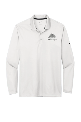 Variant Image for NKDC2104 - Nike Dri-FIT Micro Pique 2.0 Long Sleeve Polo - Demo - 1 Color - Dark E - Website Company Apparel Management Demo