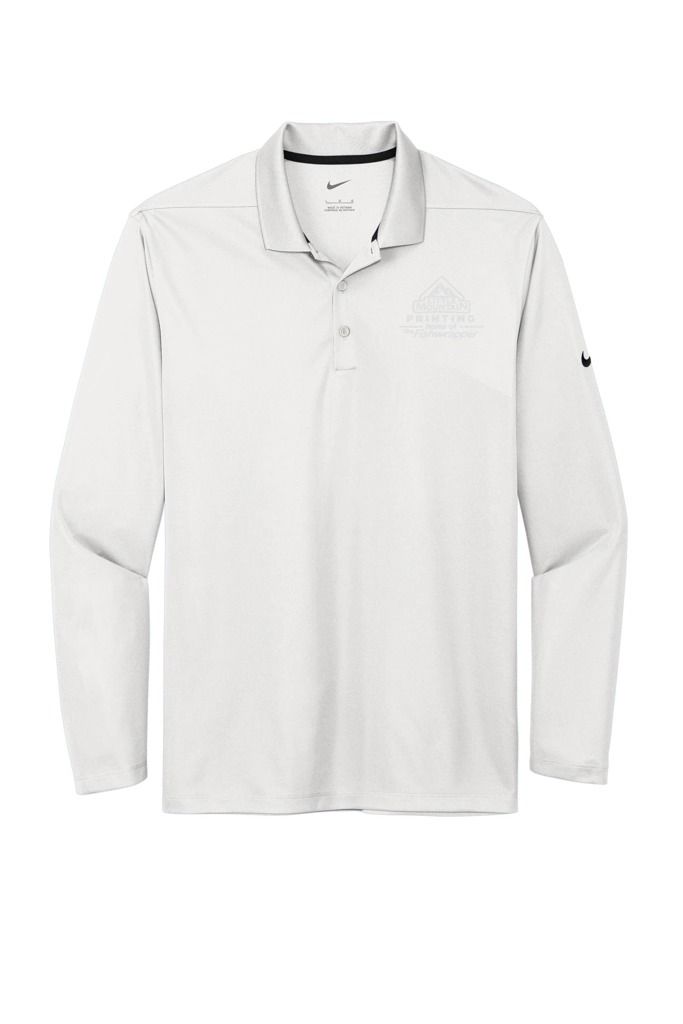 Variant Image for NKDC2104 - Nike Dri-FIT Micro Pique 2.0 Long Sleeve Polo - Demo - Tone on Tone E - Website Company Apparel Management Demo