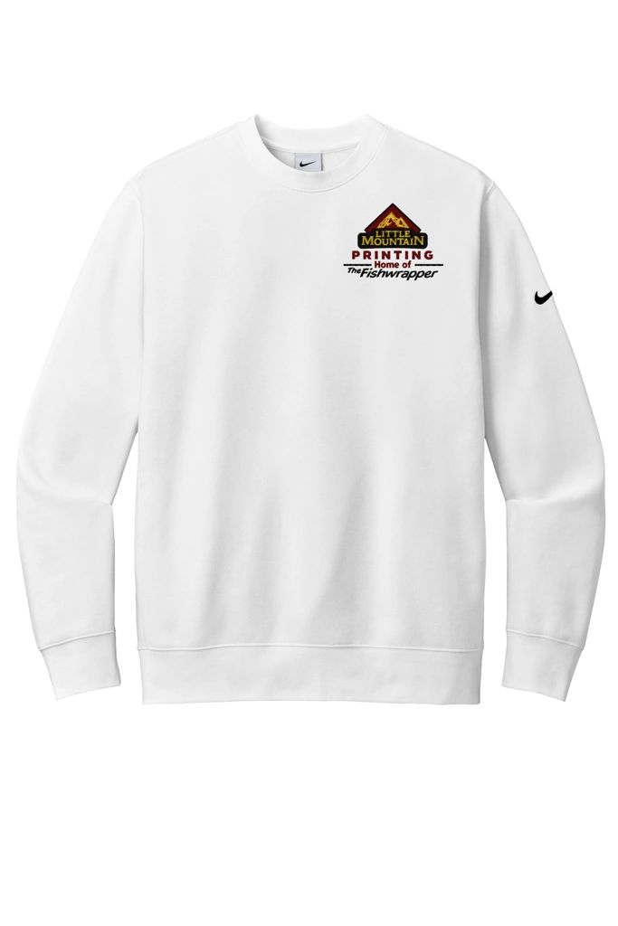 Variant Image for NKFD9863 - Nike Club Fleece Sleeve Swoosh Crew - Demo - 3 Color - Dark E - Website Company Apparel Management Demo