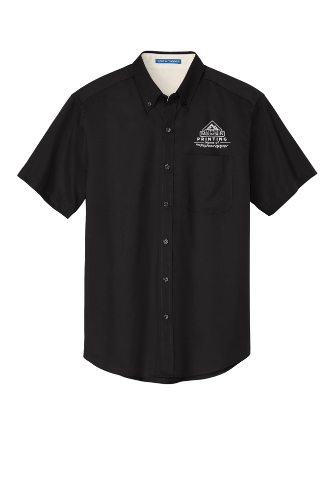 Variant Image for S508 - Port Authority® Short Sleeve Easy Care Shirt - Demo - Tone on Tone E - Website Company Apparel Management Demo