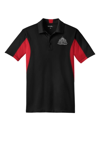 Variant Image for TST655 - Sport-Tek® Tall Side Blocked Micropique Sport-Wick® Polo - Demo - 1 Color - White E - Website Company Apparel Management Demo