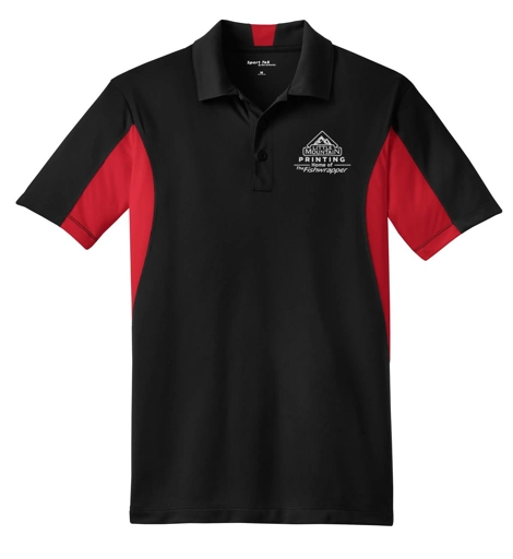 Variant Image for ST655 - Sport-Tek® Side Blocked Micropique Sport-Wick® Polo - Demo - 1 Color - White E - Website Company Apparel Management Demo