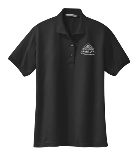 Variant Image for L500  - Port Authority® Women's Silk Touch™ Polo - Demo - 1 Color - White E - Website Company Apparel Management Demo