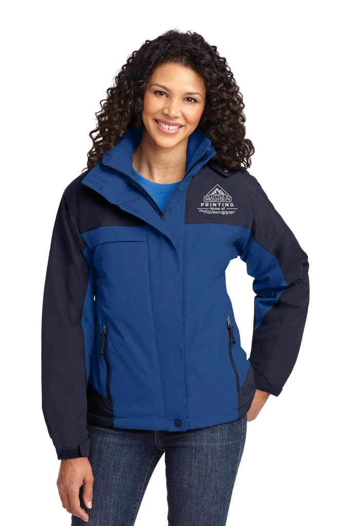 Variant Image for L792 - Port Authority® Women's Nootka Jacket - Demo - 1 Color - White E - Website Company Apparel Management Demo