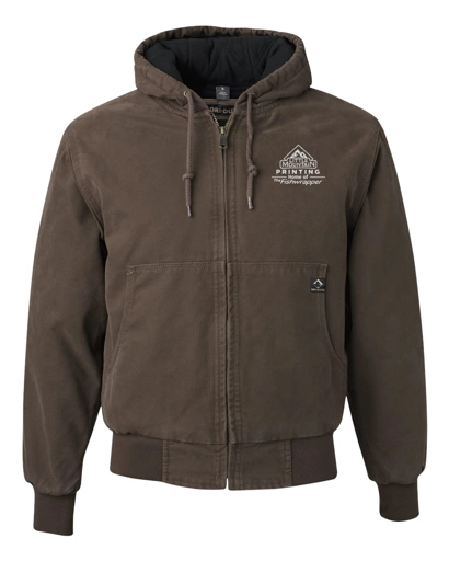 Variant Image for 5020T - DRI DUCK Men's Tall Cheyenne Boulder Cloth™ Hooded Jacket with Tricot Quilt Lining - Demo - 1 Color - White E - Website Company Apparel Management Demo